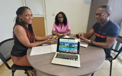 L'équipe travaille sur les projets de territoire