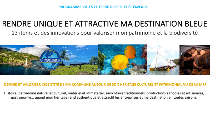 Rendre unique et attractive ma destination bleue - 13 items et innovations pour valoriser le patrimoine et la biodiversité