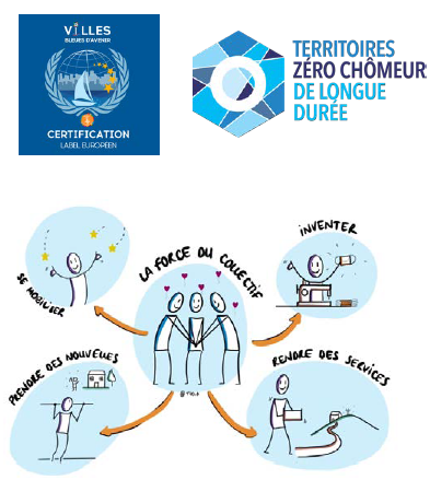 Logos VBA Certification et Territoires Zéro Chômeur de Longue Durée
